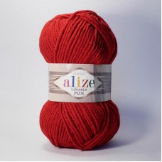 ALIZE LANAGOLD PLUS 56 красный